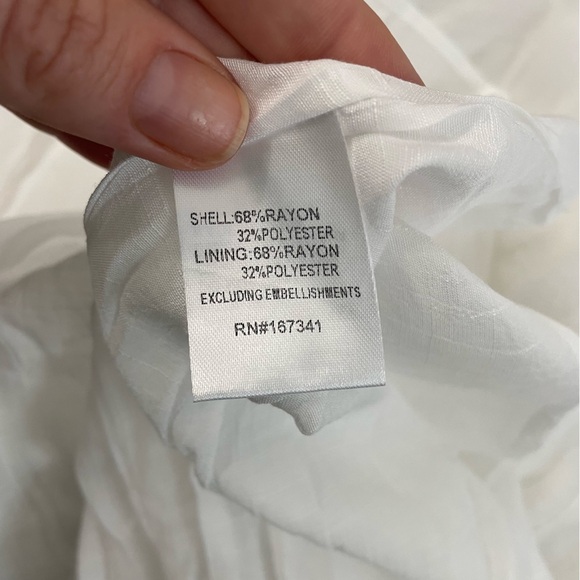 NWT Princess Polly Roussel Cut-out Breezy Summer Mini Dress lined white size 6 - Picture 9 of 10